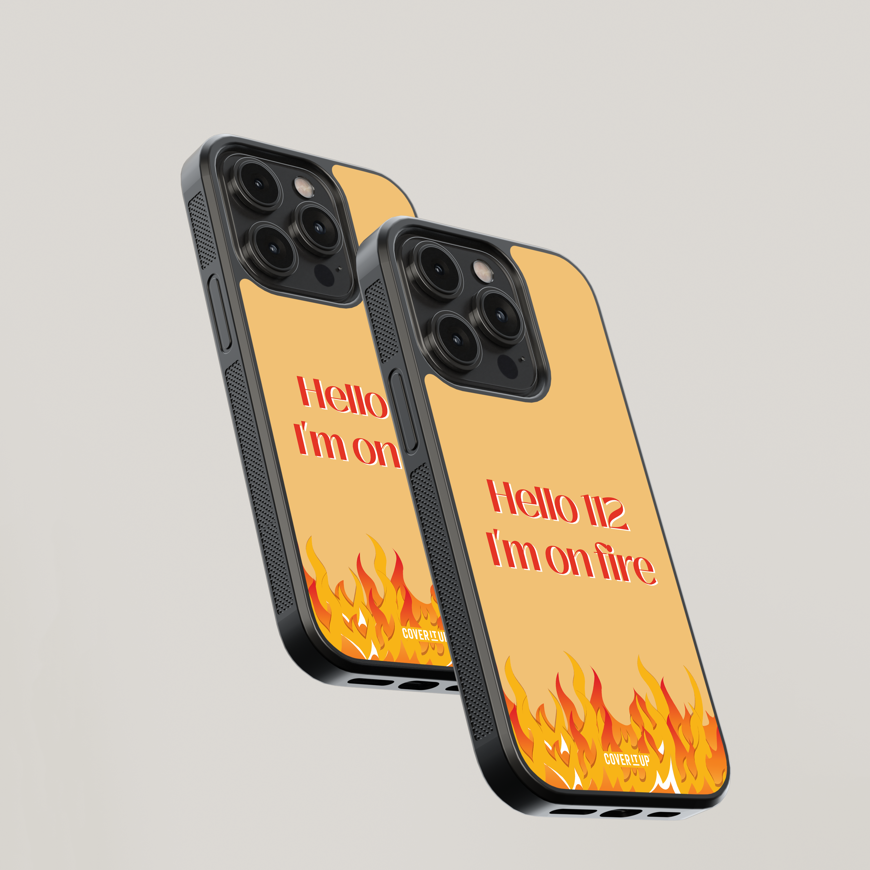 I'M On Fire Glass Case