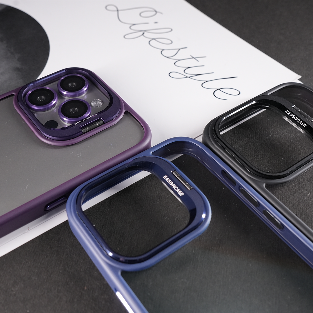 Kickstand Clear Case With Camera Lens Protection