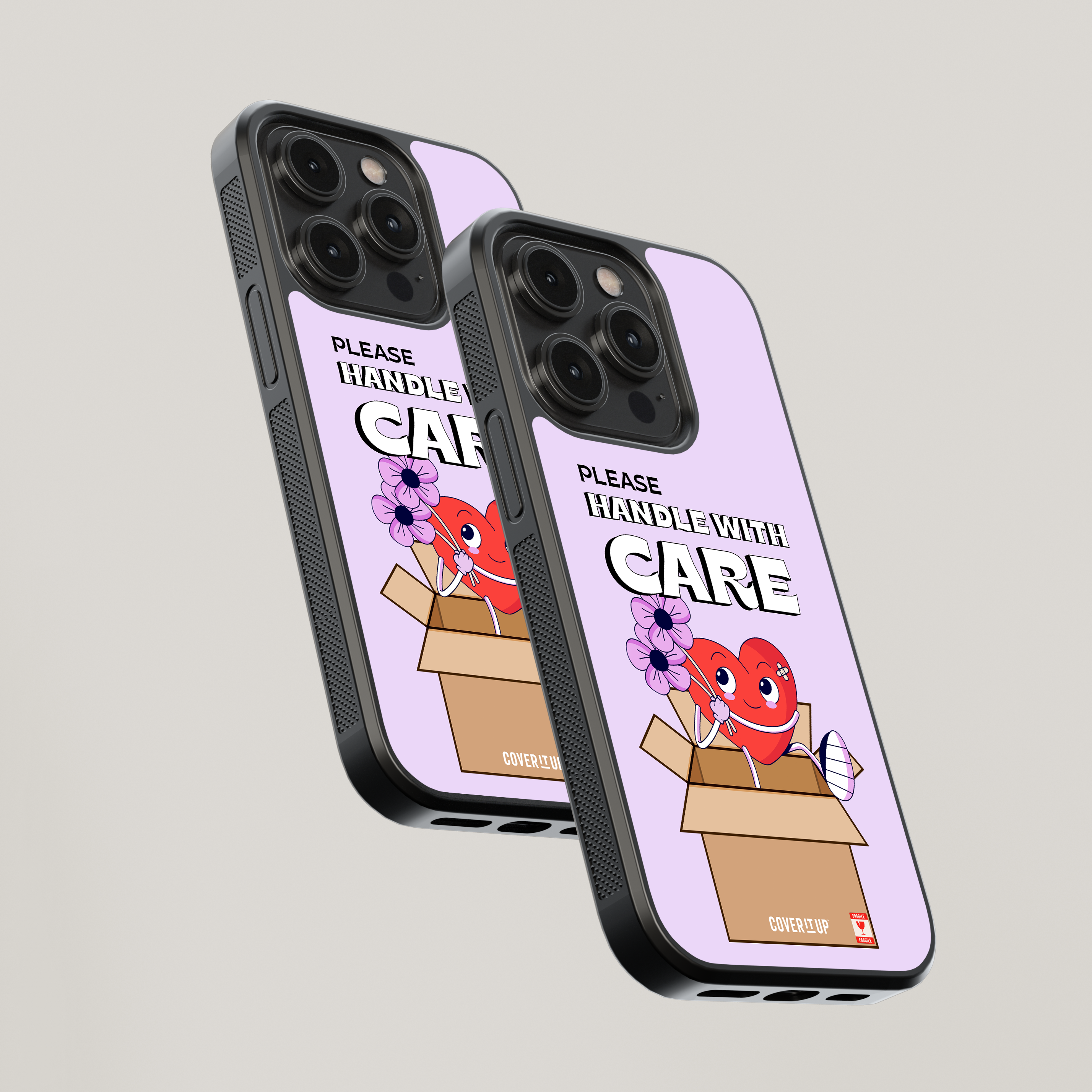 Please Handle With Care Glass Case