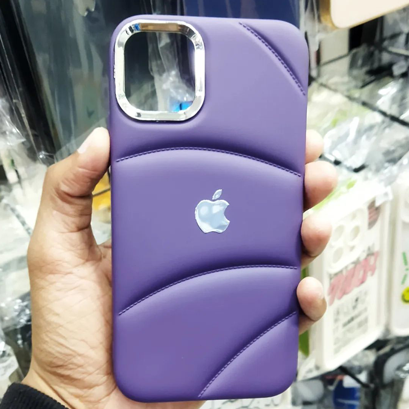 Velvet touch Soft down jacket Mobile Phone Puffer Cases