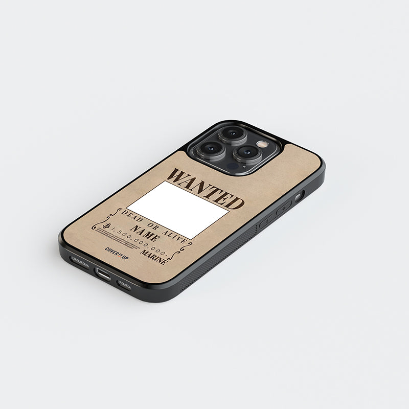 Custom Your Wanted Poster Glass Case