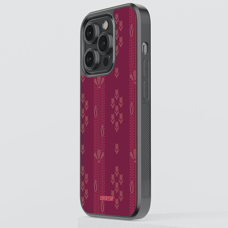 Hand Woven Cotton Saree Glass Case