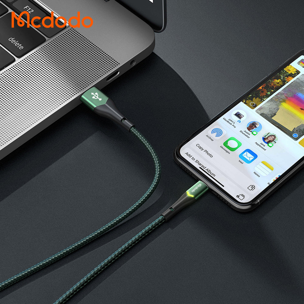 Mcdodo Lightning Data Cable with Switching LED 1.2m