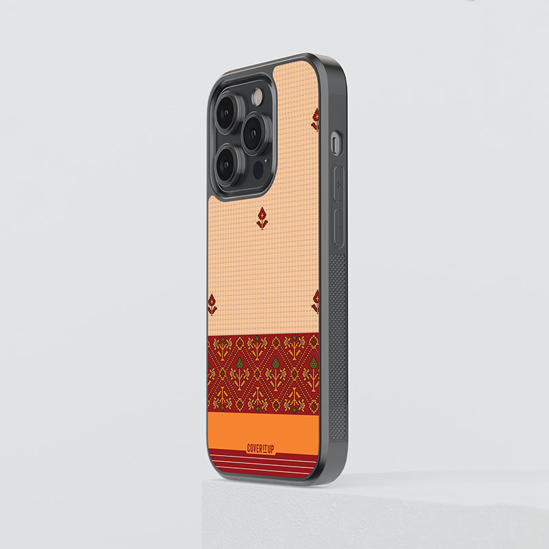 Jamdani Border Saree Glass Case