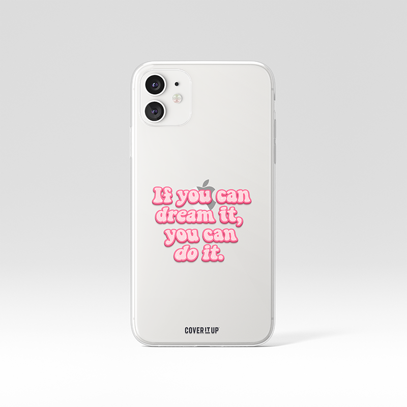 You can do It Clear Silicone Case