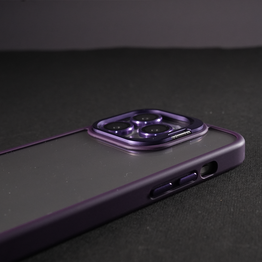 Kickstand Clear Case With Camera Lens Protection