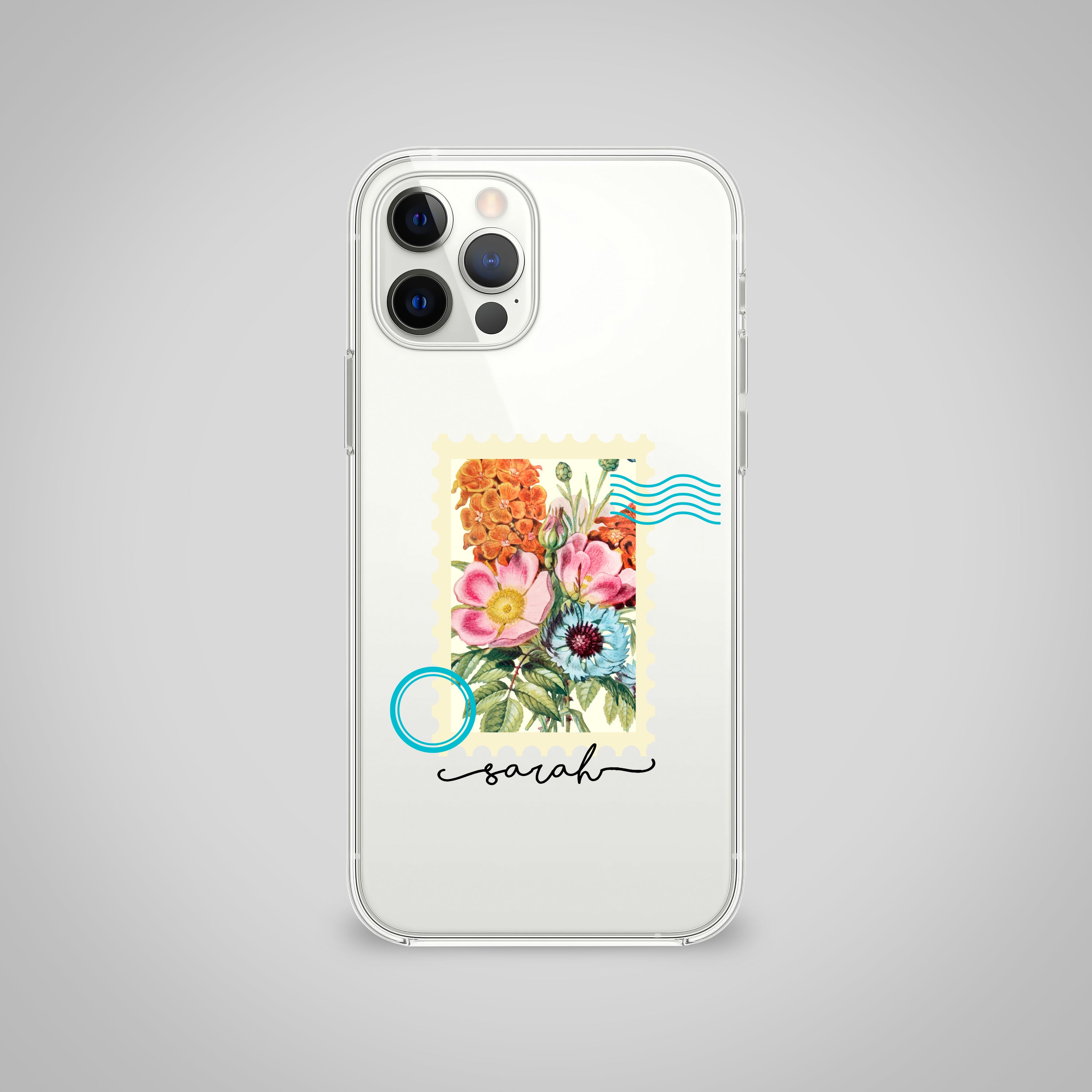 Custom Stamp Clear Silicone Case