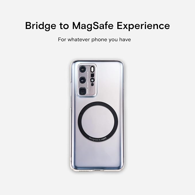 MOFT Slim Magnetic Ring with Strong Magnets Turn Non-magsafe Cases Into magsafe ,Universal Compatible with All Smartphones