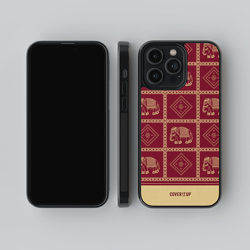 Gharchoda Saree Glass Case