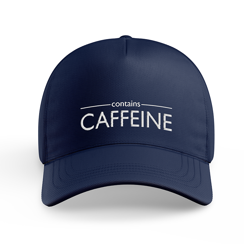 Contains Caffeine Baseball Cap