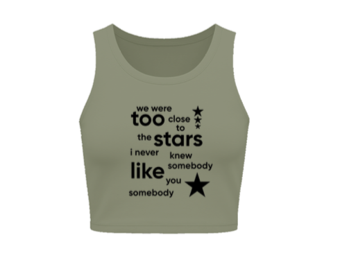 Customise Women’s pure cotton crop top (Customized)