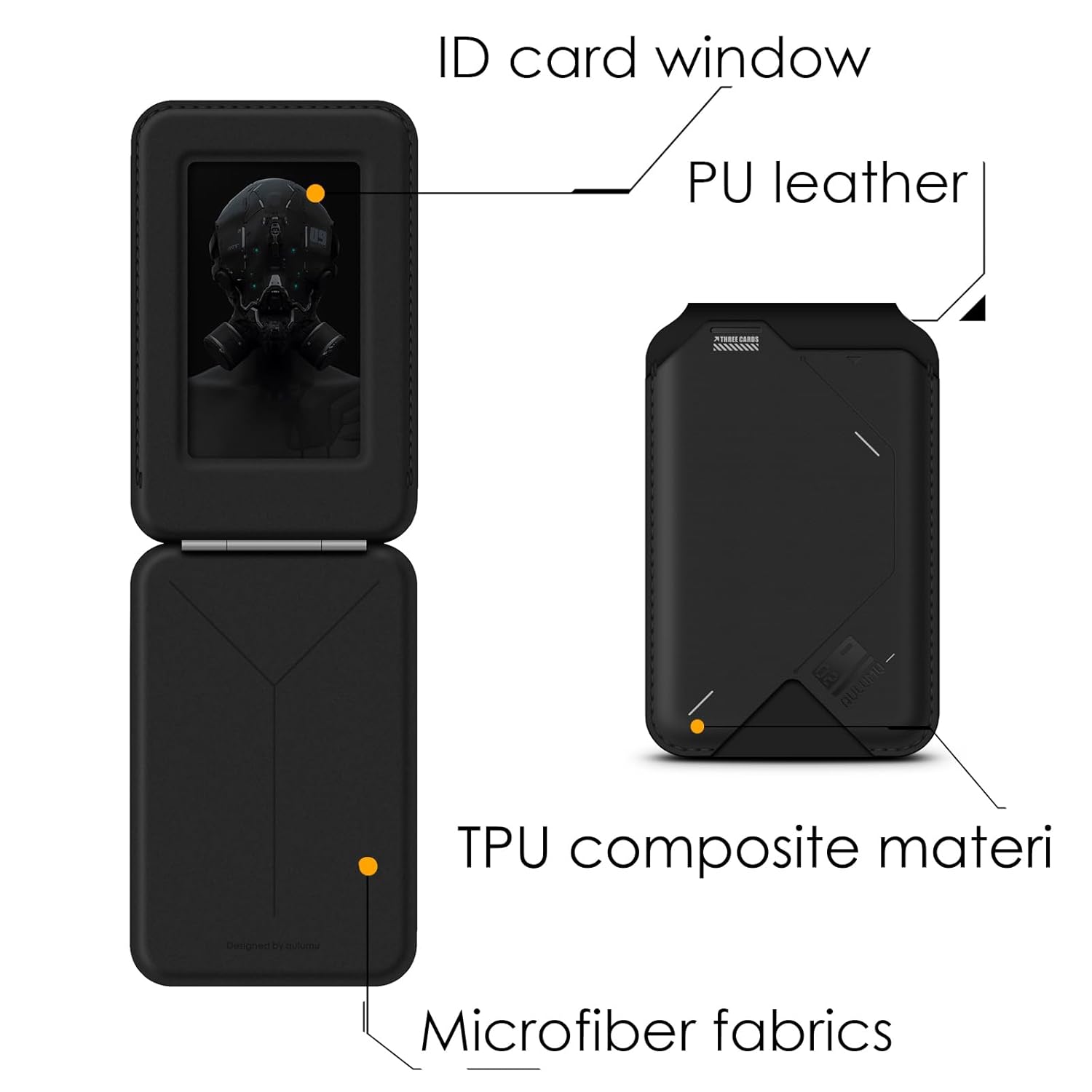Aulumu G02 Magnetic Flip Wallet & Stand | MagSafe
