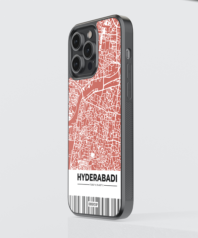 Custom My City Hyderabad Glass Case