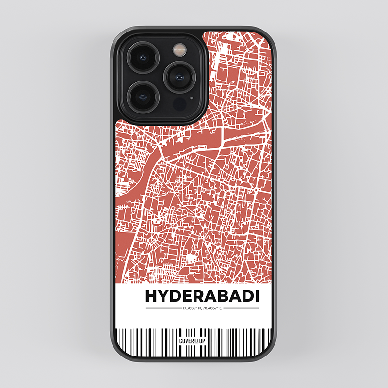 Custom My City Hyderabad Glass Case