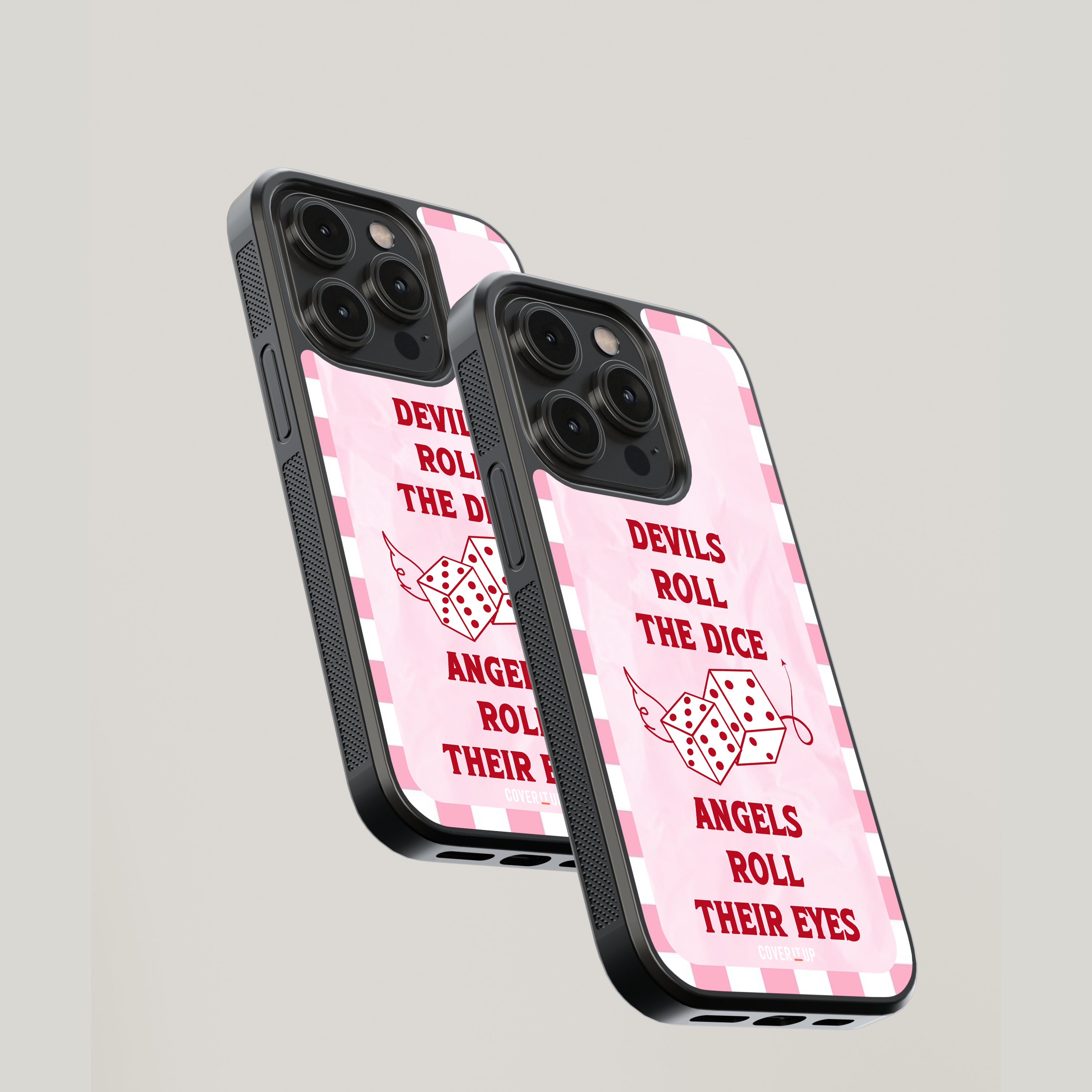 Devils Roll The Dice Glass Case