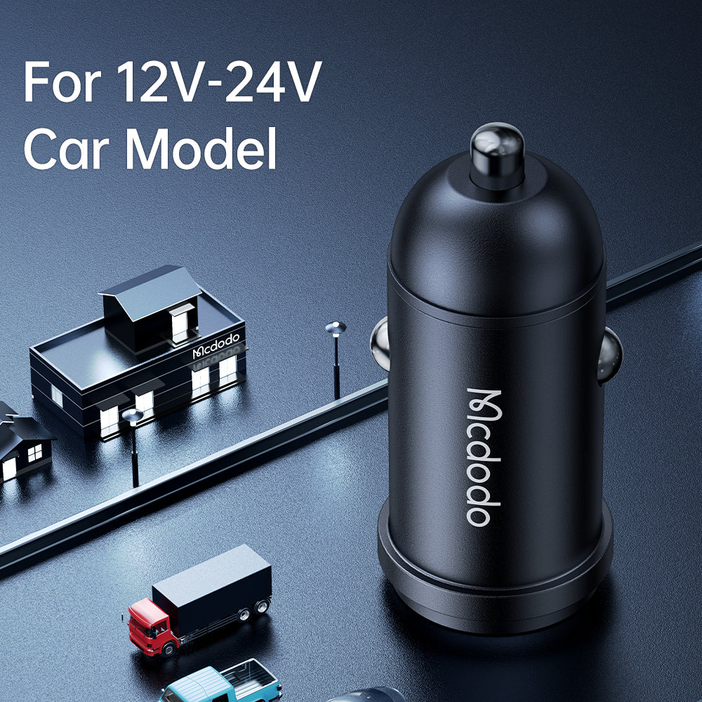 Mcdodo 30W 1C PD Fast Car Charger+ USB-C to USB-C Cable 1.2m