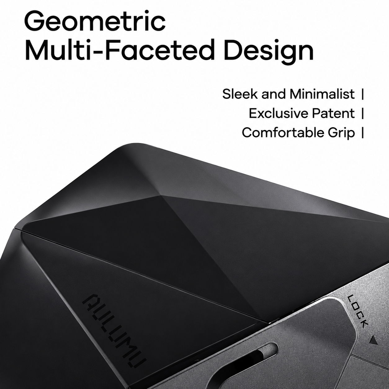 Aulumu A39 Geometric Case for AirPods Pro 3 | Lock & Lanyard