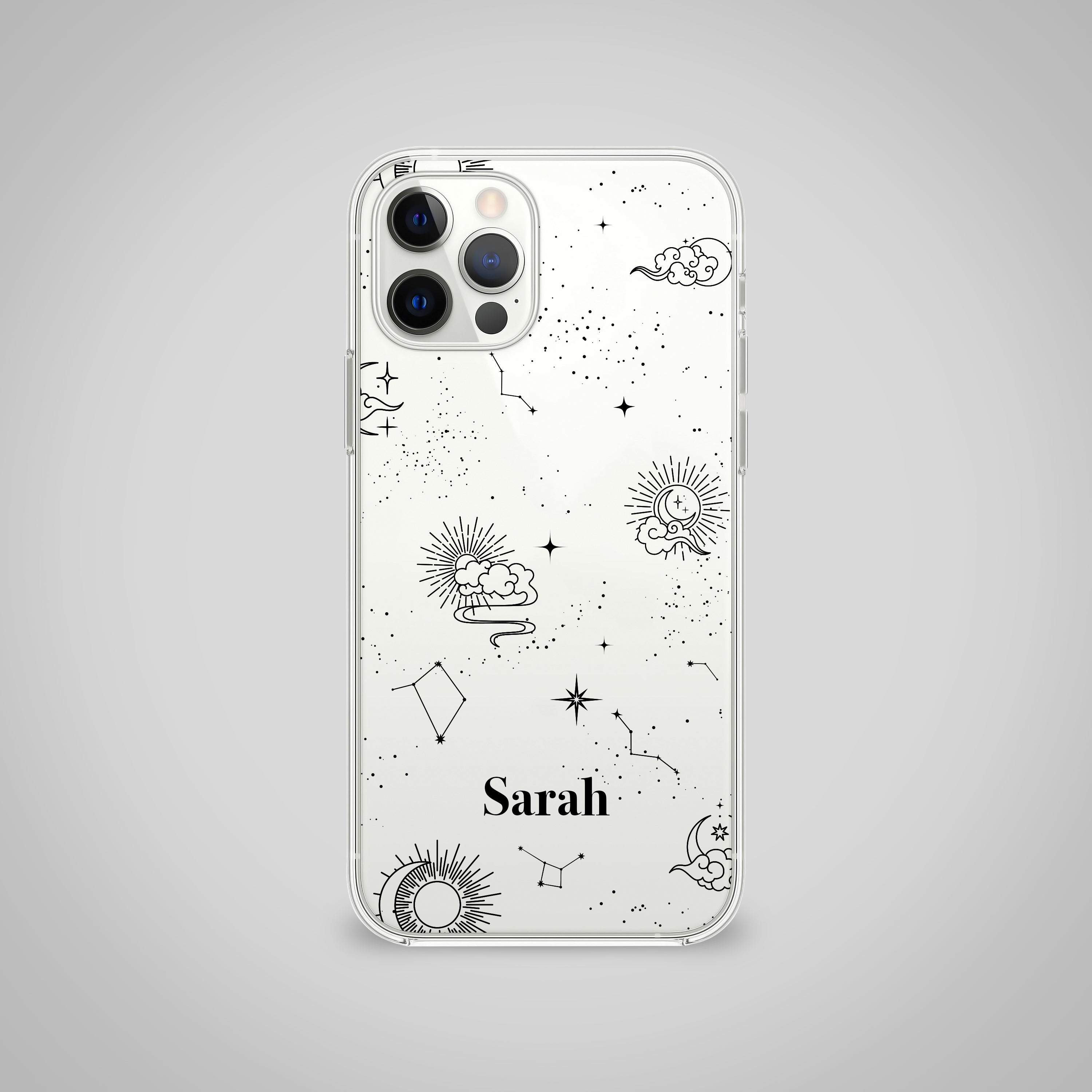 Custom Constellation Clear Silicone Case