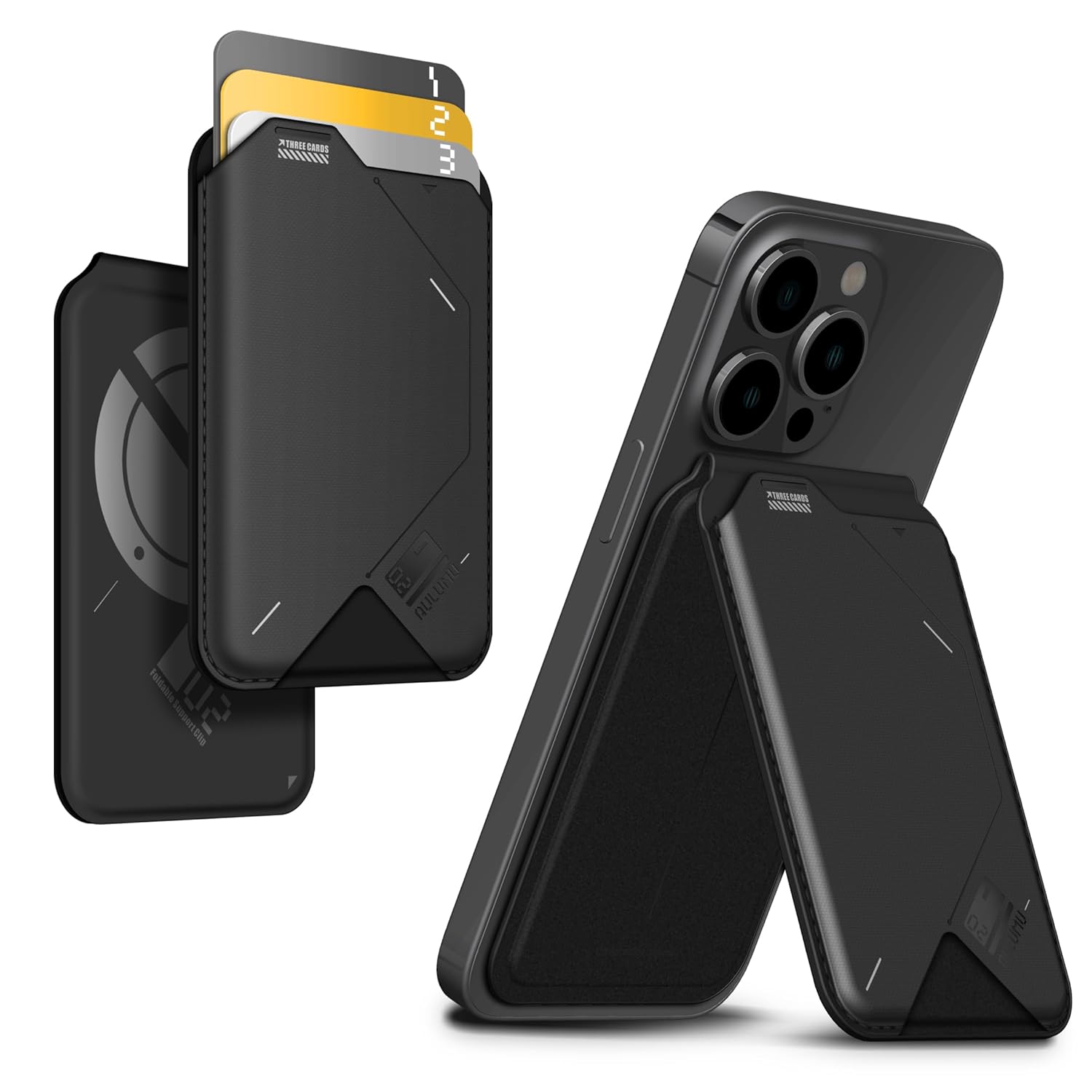 Aulumu G02 Magnetic Flip Wallet & Stand | MagSafe