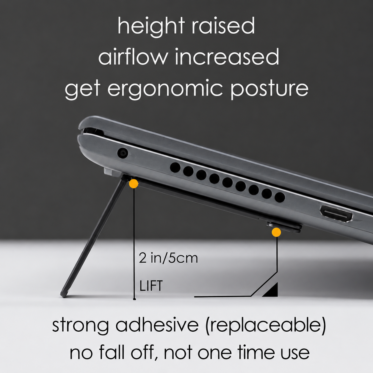 Aulumu G07 POP-UP Laptop Kickstand Black