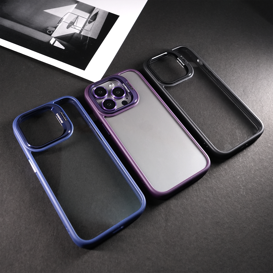 Kickstand Clear Case With Camera Lens Protection