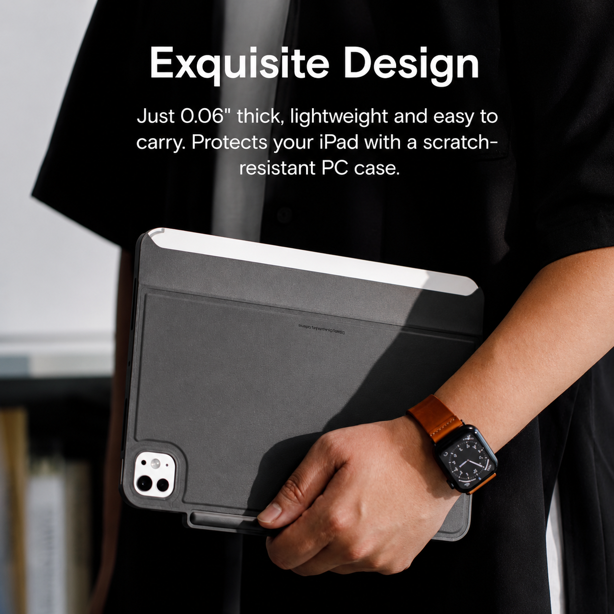 The Connected Case for iPad works seamlessly with the MOFT Dynamic Folio and supports the Magic Keyboard and Apple Pencil.