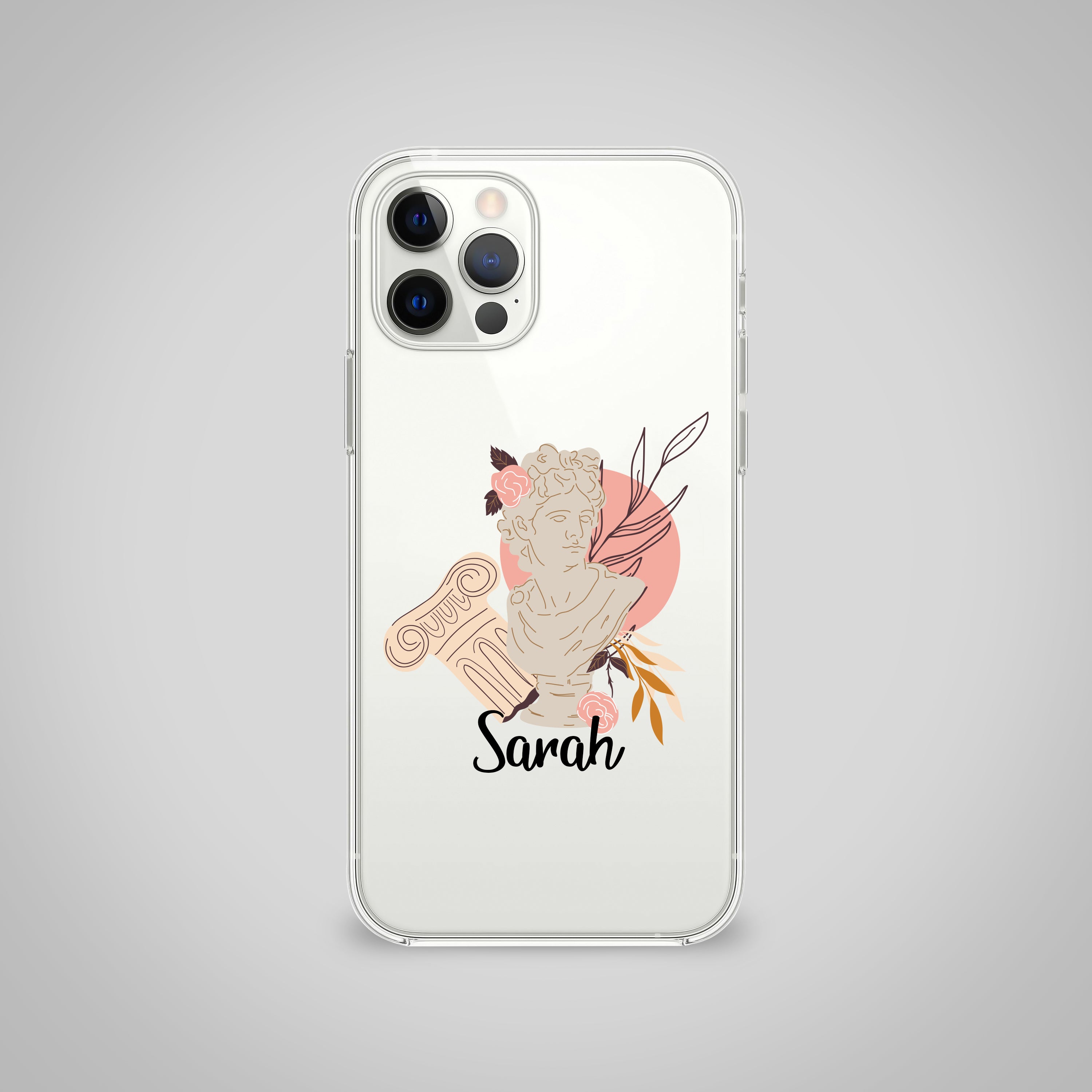 Custom Roman Clear Silicone Case