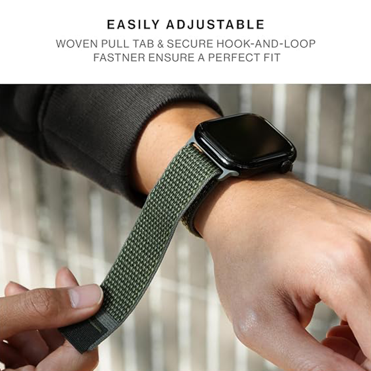 Native Union Active Sport Loop – Secure Hook & Loop Fastener – Breathable Nylon Weave Strap Ultra-Lightweight & Moisture-Wicking Band for Apple Watch 1-11, SE 1–3, Ultra 1–3