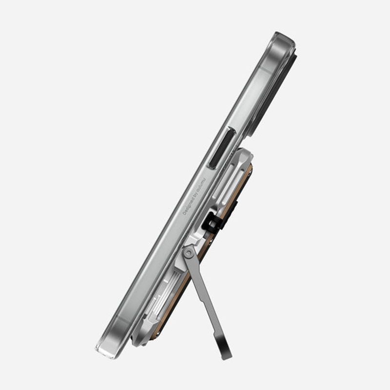 Aulumu G03 Multi-Tool Magnetic Metal Wallet | Genuine Leather Cover | MagSafe