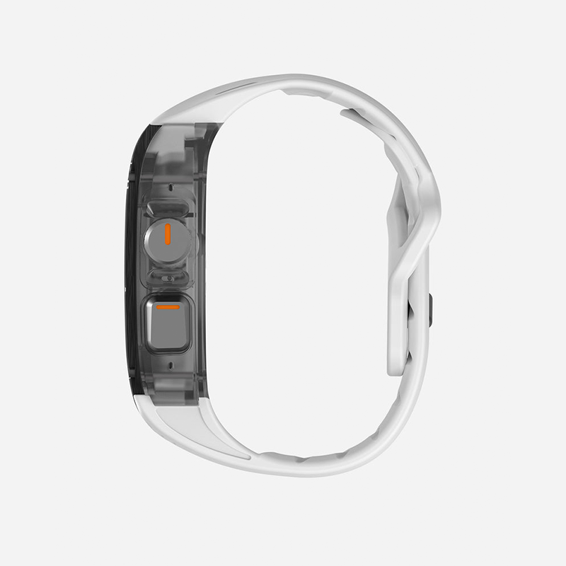 Aulumu A01 Case with Band for Apple Watch Ultra 1/2/3 | Carbon Fiber Cover | FKM Band