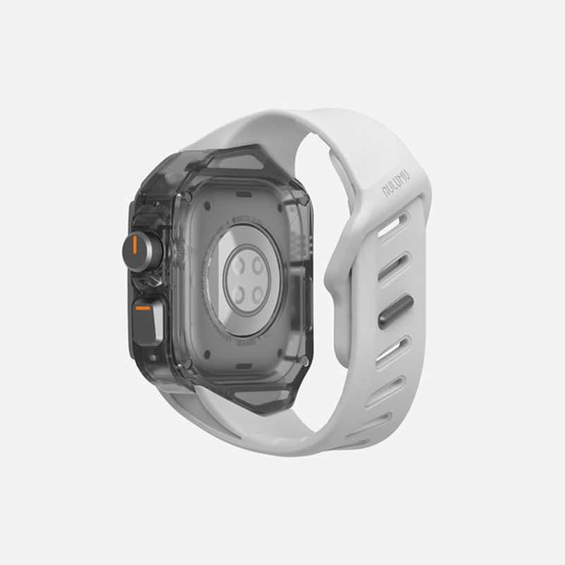 Aulumu A01 Case with Band for Apple Watch Ultra 1/2/3 | Titanium Cover | FKM Band