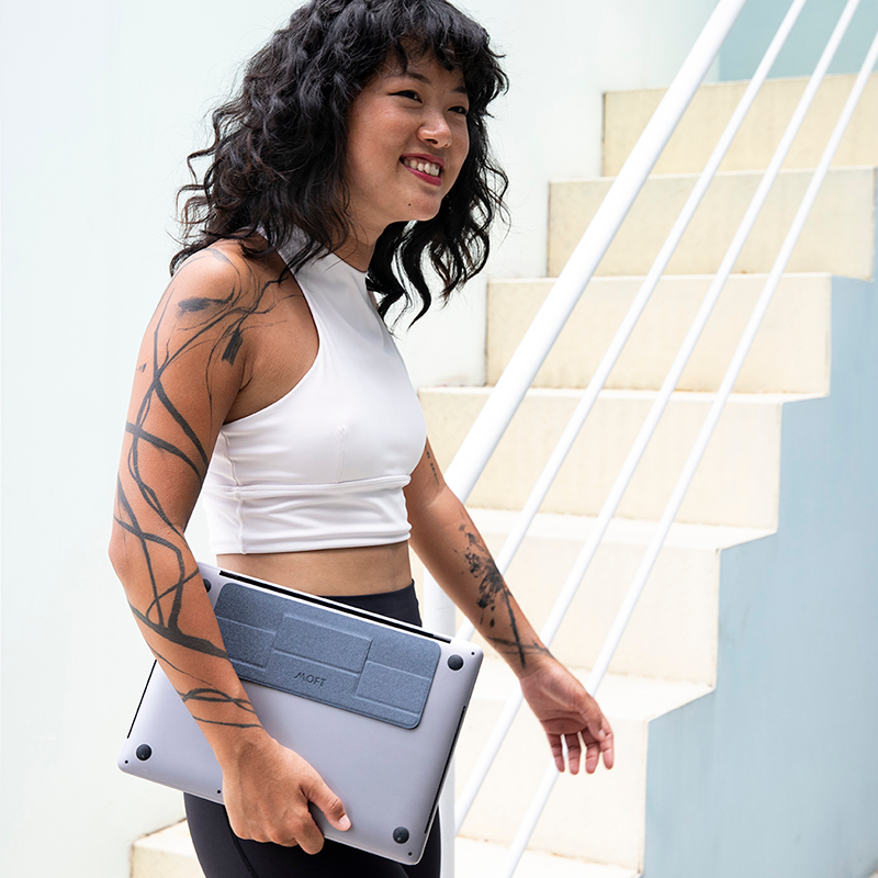 MOFT Laptop Stand Mini Version - 10 degre:For Macbook and Laptops Without Bottom-Vent- Compatible With Laptops up to- 15.6 inch