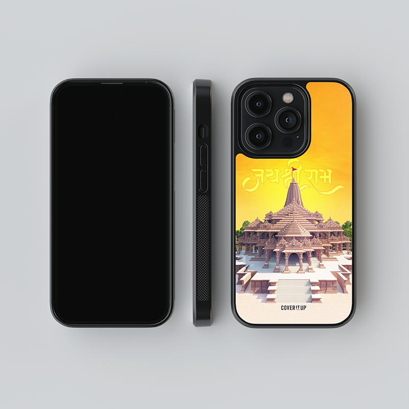 Ayodhya Temple Jai Shree Ram Glass case