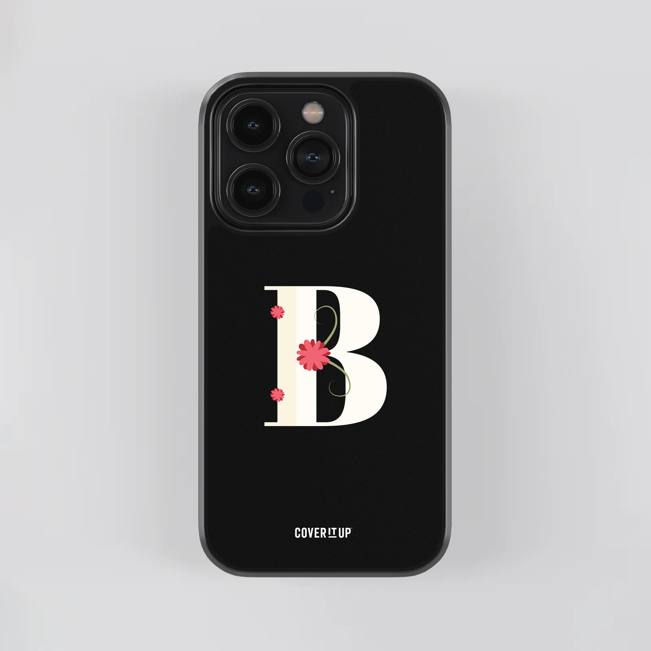 Limited Edition Floral Initial Glass Case
