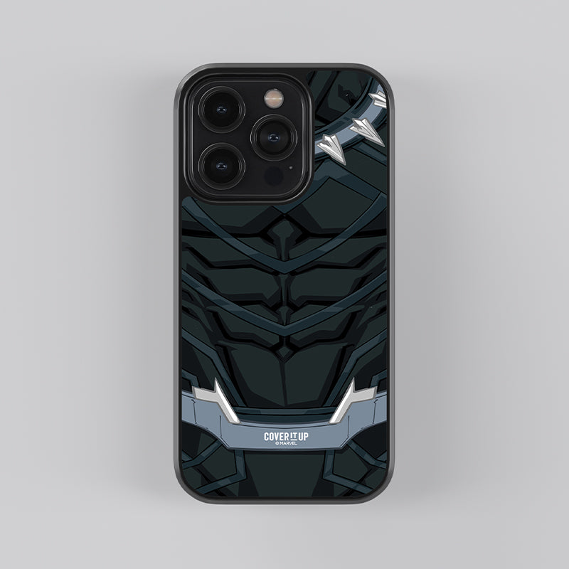 Marvel Black Panther Suit Glass Case Marvel Black Panther Suit Glass Case
