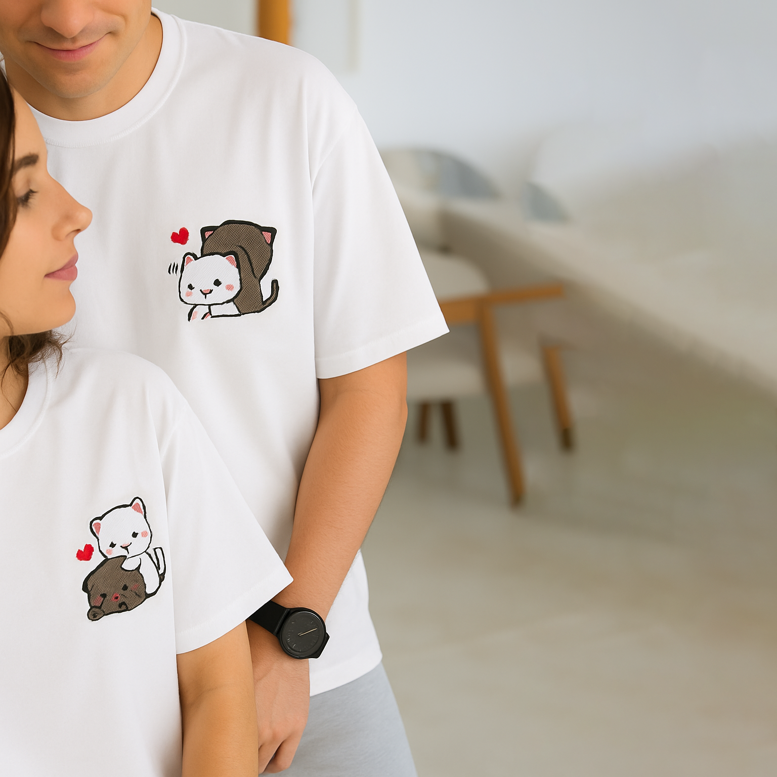 Purrfect Together Couple T-Shirts