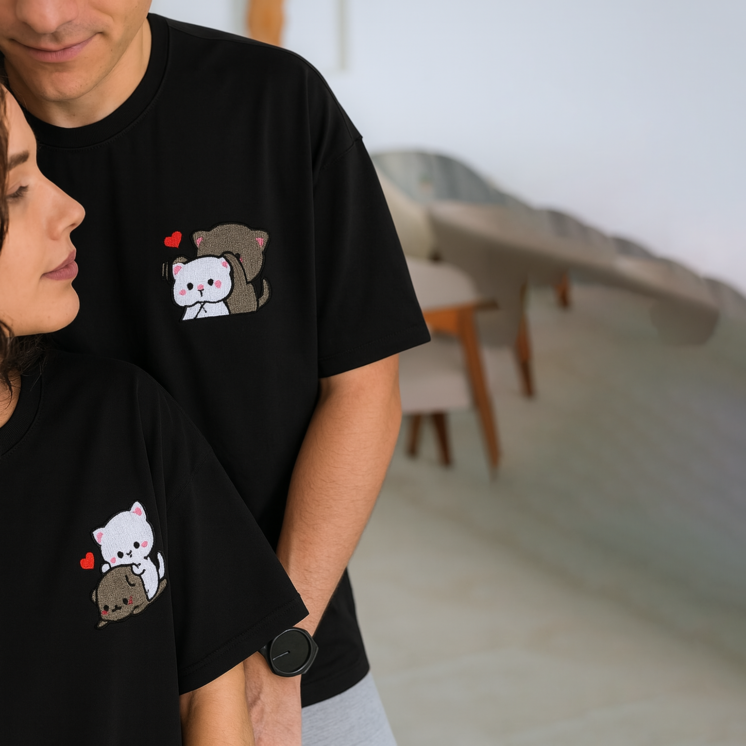 Purrfect Together Couple T-Shirts