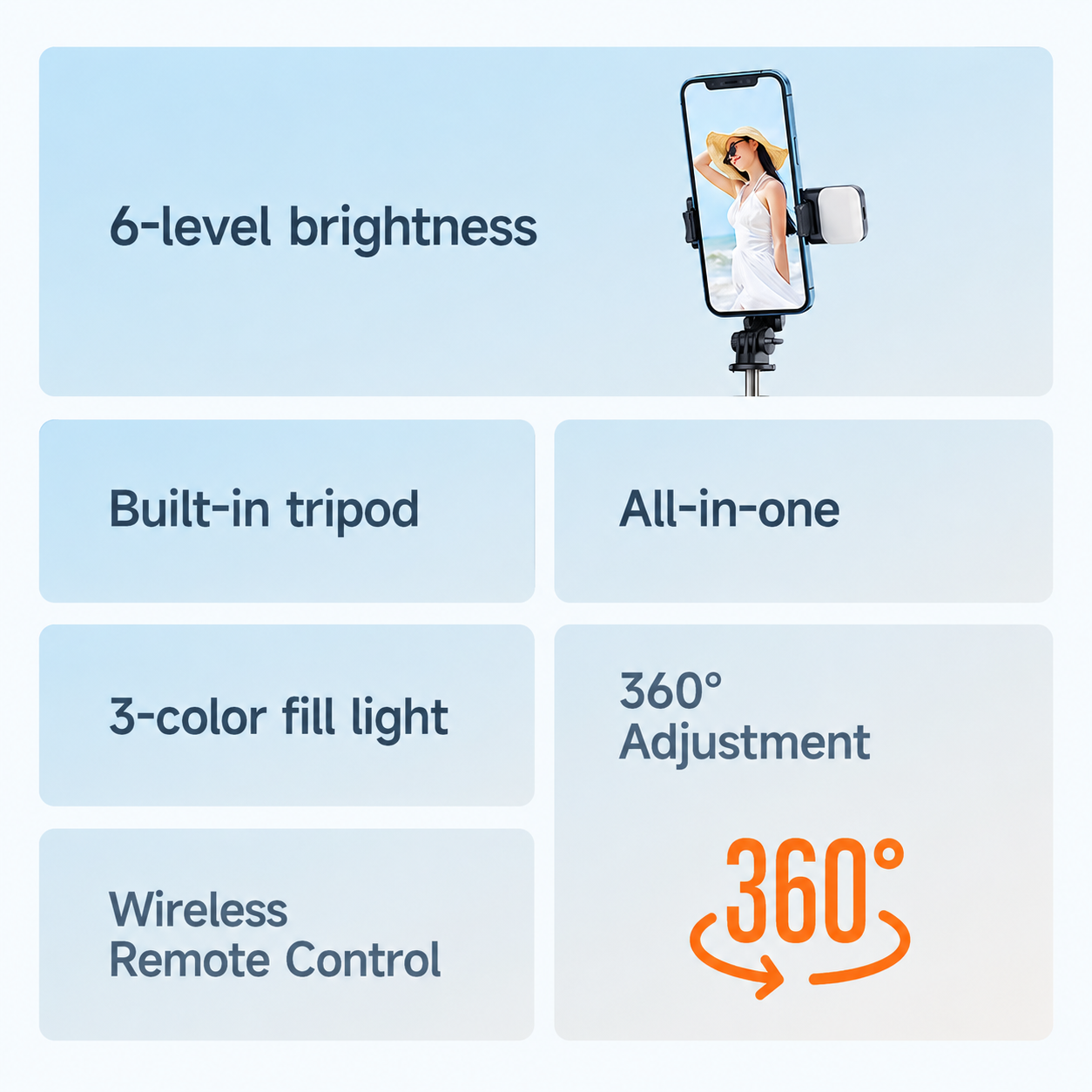 Mcdodo Wireless Selfie Stick Single Lamp