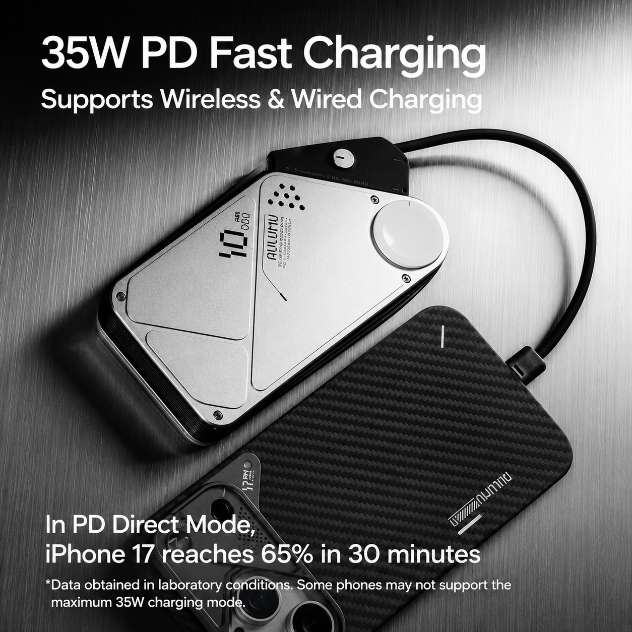 Aulumu M10 10000mAh Multi-Charging Dual-Mag Power Bank
