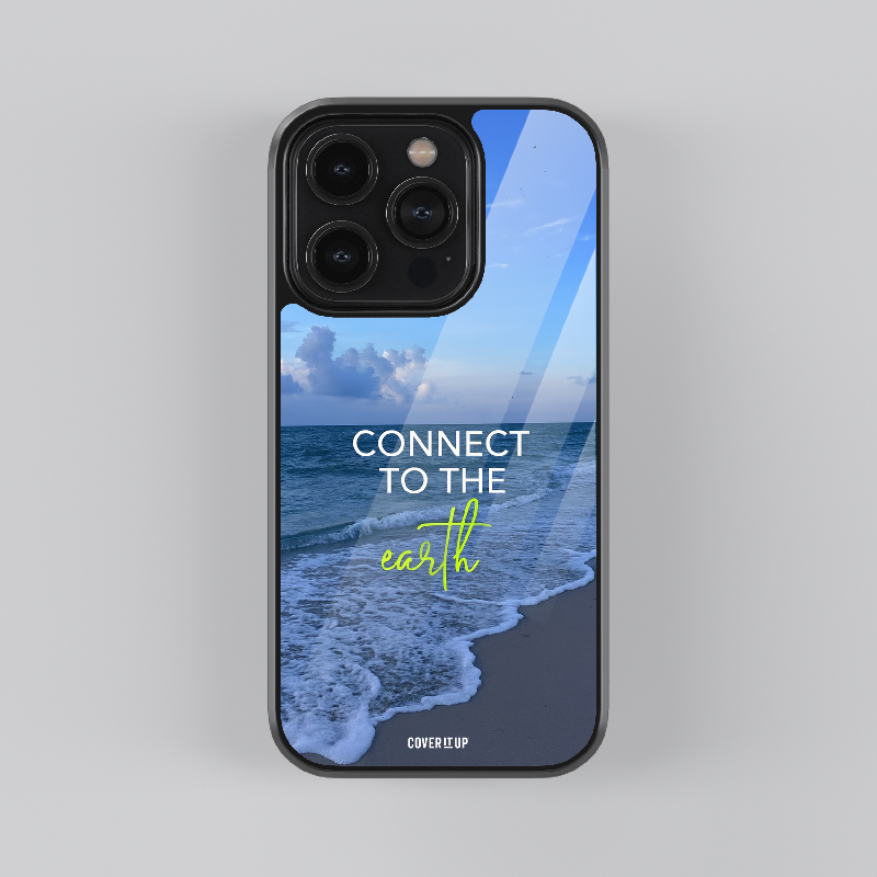 Connect To The Earth Beach Glass Case
