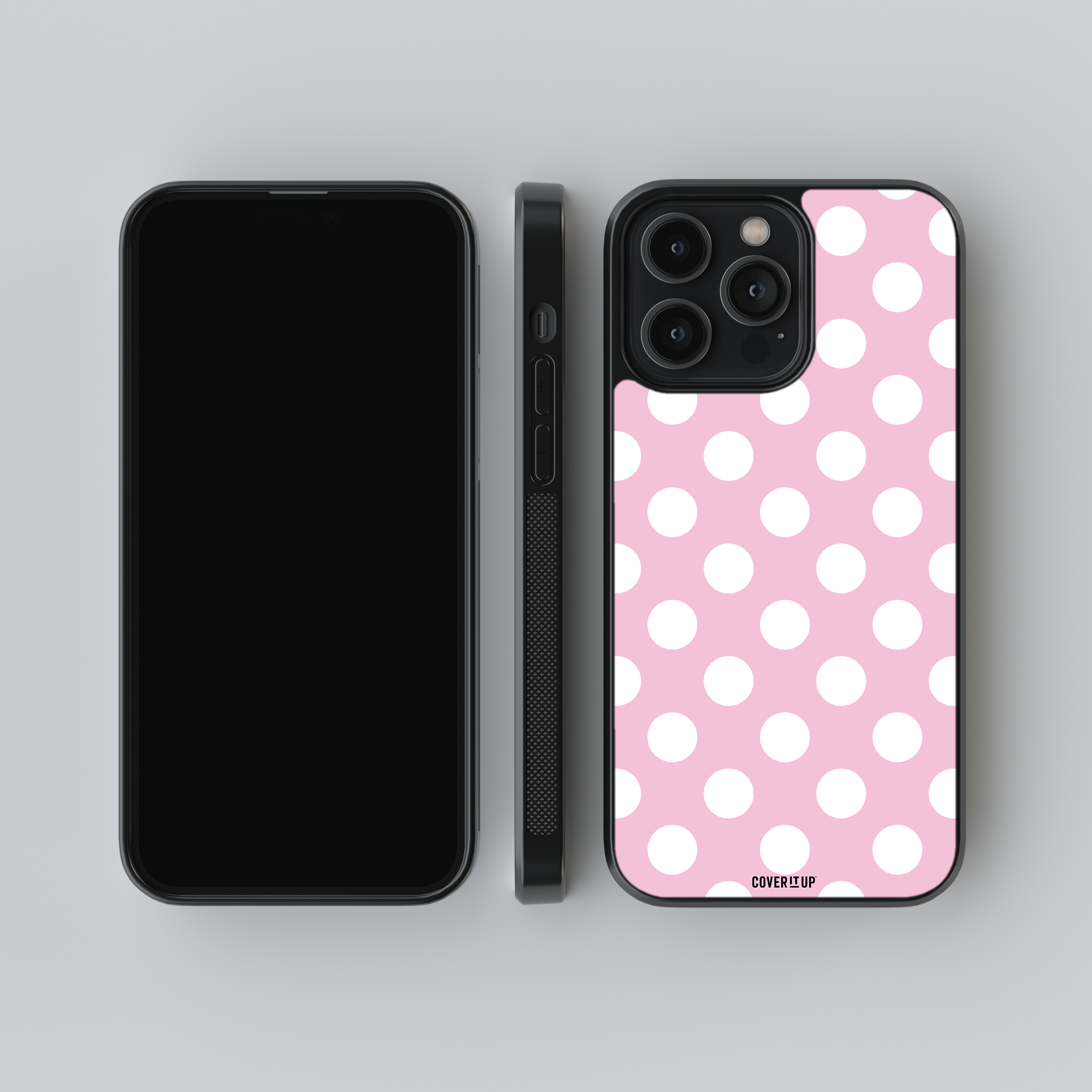 Blush Polka Glass Case
