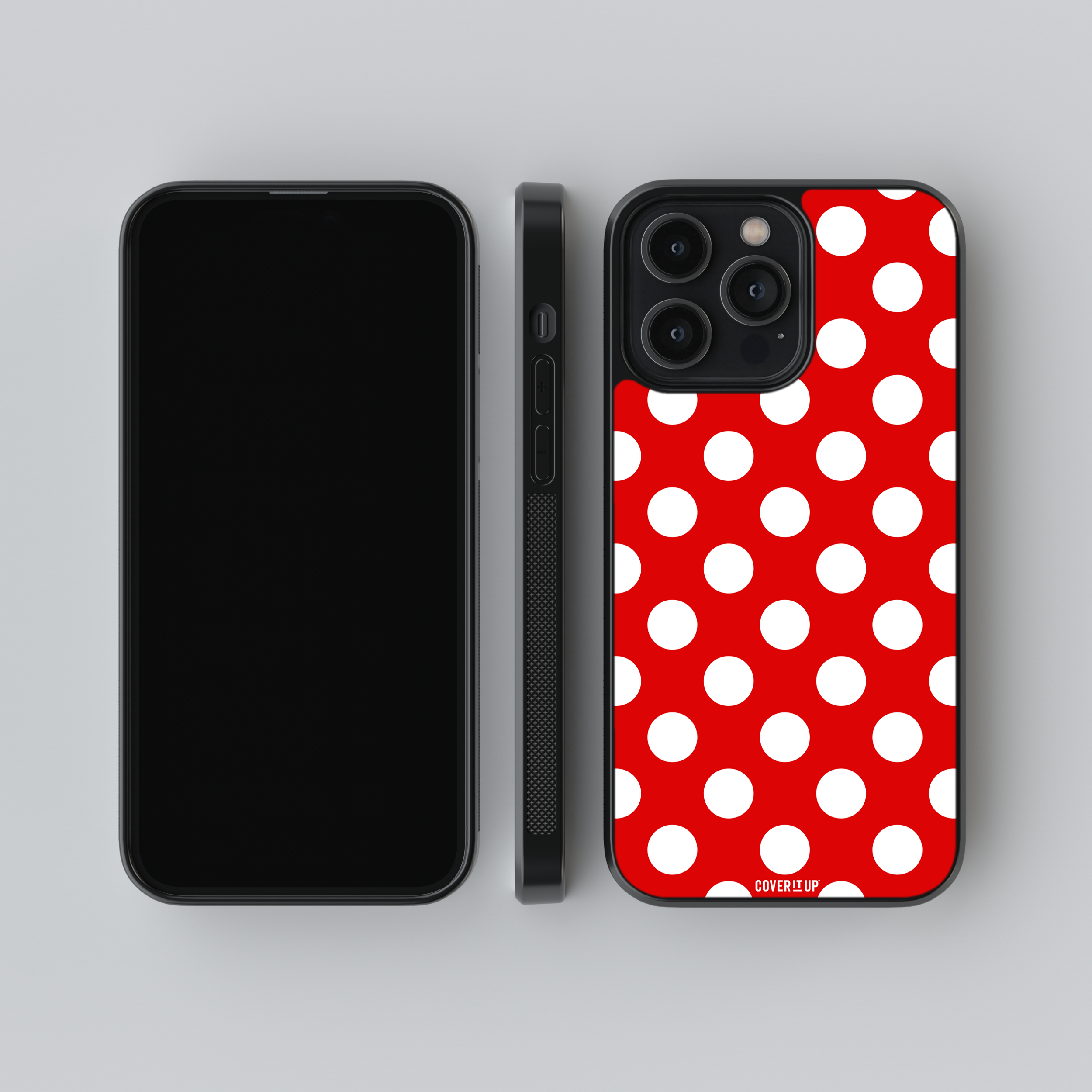 Red Polka Glass Case