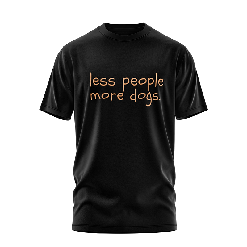 Less People More Dogs T-Shirt