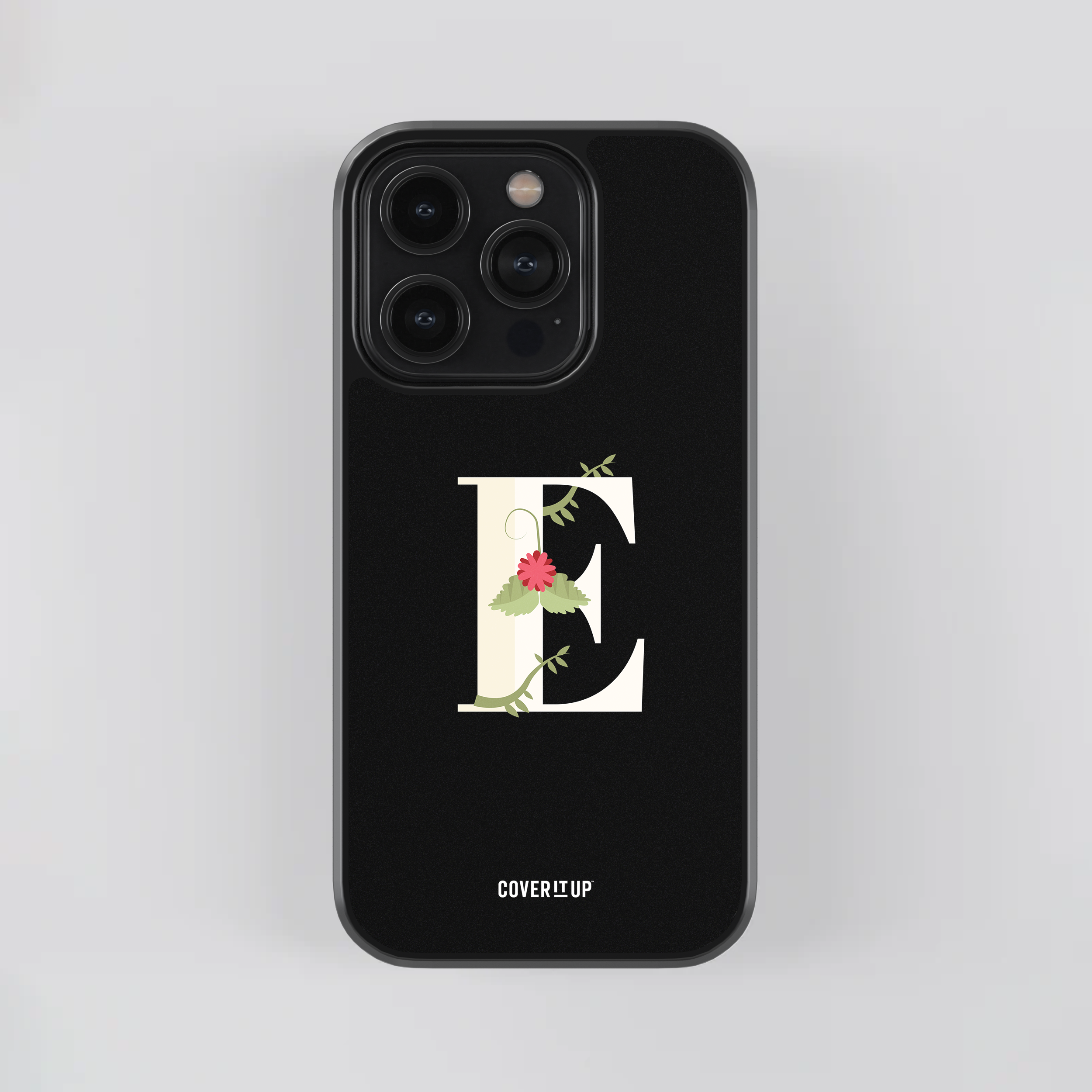 Limited Edition Floral Initial Glass Case
