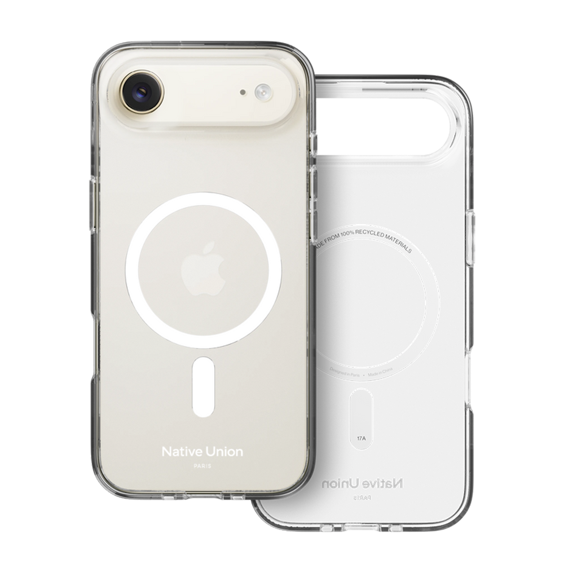 Native Union (Re)Clear Case for iPhone 17 Series The transparent recycled iPhone case with built-in magnets