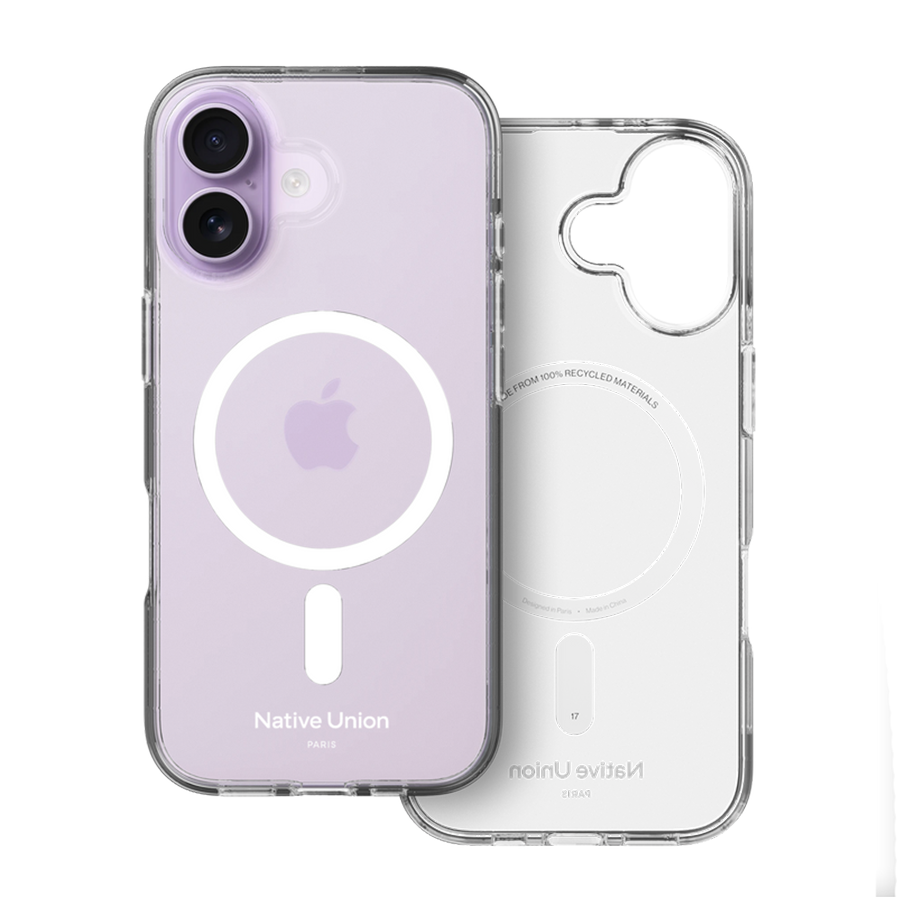Native Union (Re)Clear Case for iPhone 17 Series The transparent recycled iPhone case with built-in magnets