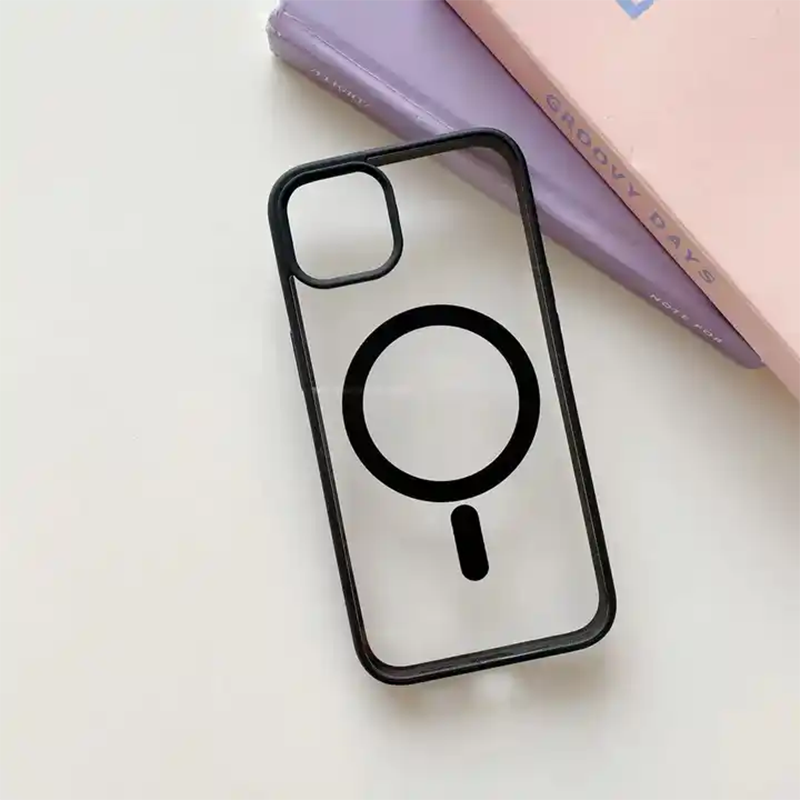 Clear and Colorful Frame With MagSafe Case