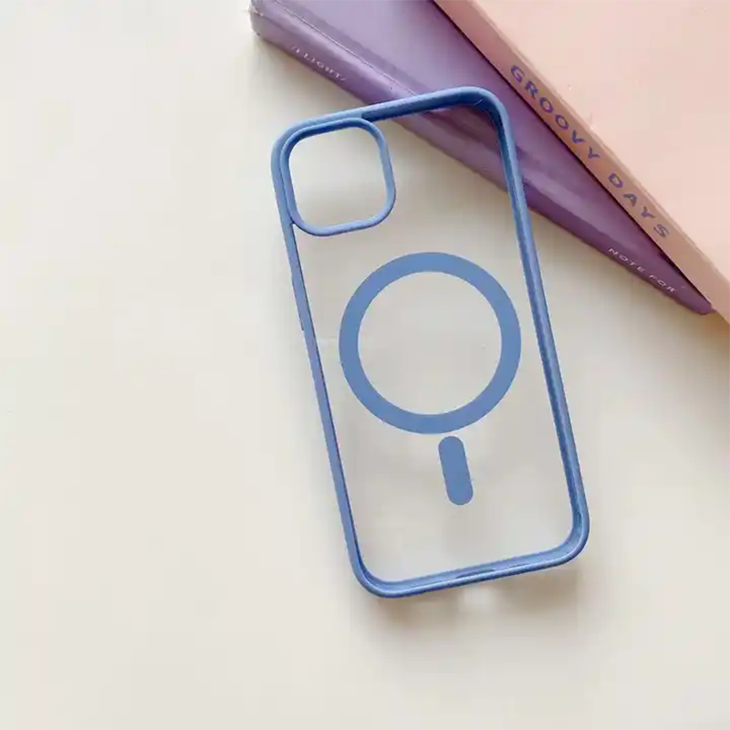 Clear and Colorful Frame With MagSafe Case for iPhone 15 Series