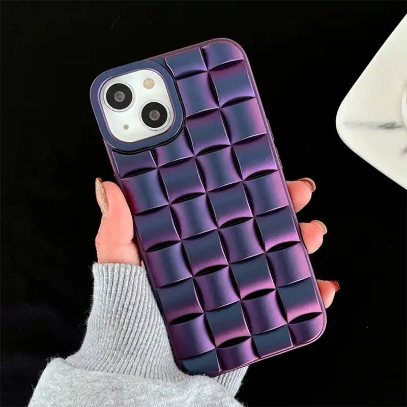 3D Checks Pattern Grid Case