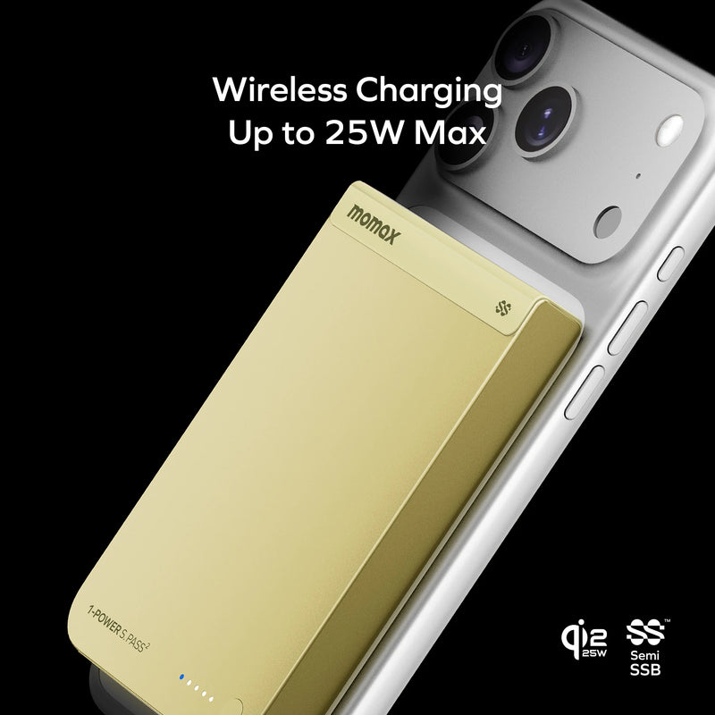 Momax 1-Power S.Pass² 10000mAh Semi-Solid-State Magnetic Battery Pack (CCC)